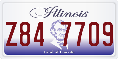 IL license plate Z847709