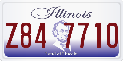 IL license plate Z847710
