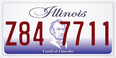 IL license plate Z847711