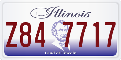 IL license plate Z847717