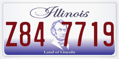 IL license plate Z847719