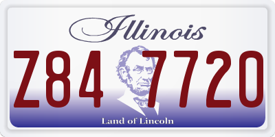 IL license plate Z847720