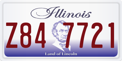 IL license plate Z847721