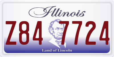 IL license plate Z847724