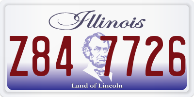 IL license plate Z847726