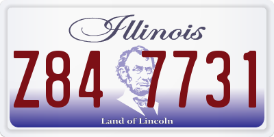 IL license plate Z847731