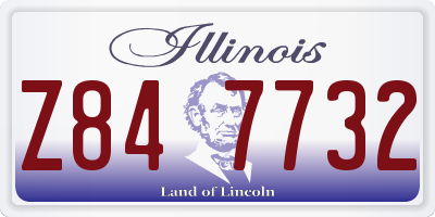 IL license plate Z847732