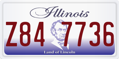 IL license plate Z847736