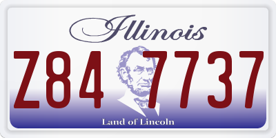 IL license plate Z847737