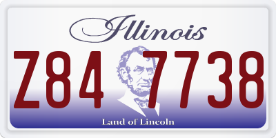 IL license plate Z847738