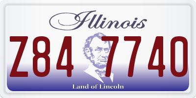 IL license plate Z847740