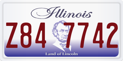IL license plate Z847742