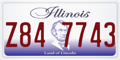IL license plate Z847743