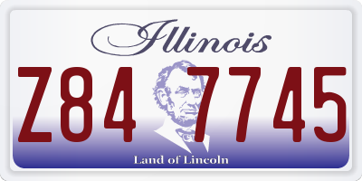 IL license plate Z847745