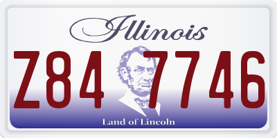 IL license plate Z847746