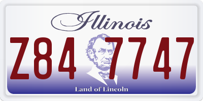 IL license plate Z847747