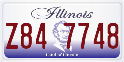 IL license plate Z847748