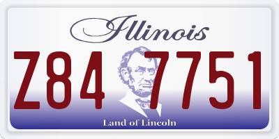 IL license plate Z847751
