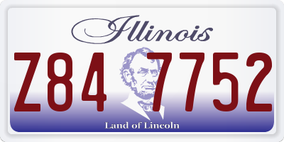IL license plate Z847752