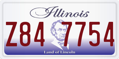 IL license plate Z847754