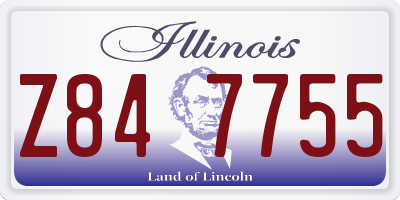 IL license plate Z847755