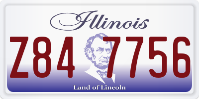 IL license plate Z847756