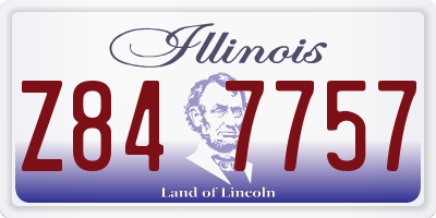 IL license plate Z847757