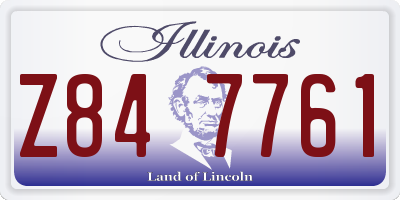 IL license plate Z847761
