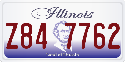 IL license plate Z847762