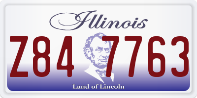 IL license plate Z847763