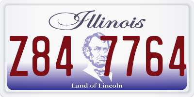 IL license plate Z847764