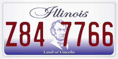 IL license plate Z847766
