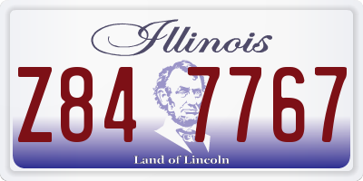 IL license plate Z847767