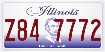 IL license plate Z847772