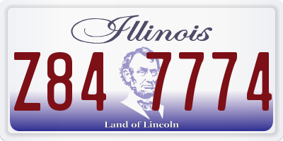 IL license plate Z847774