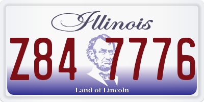 IL license plate Z847776