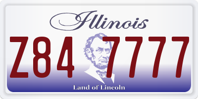 IL license plate Z847777