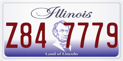 IL license plate Z847779