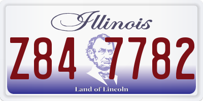 IL license plate Z847782