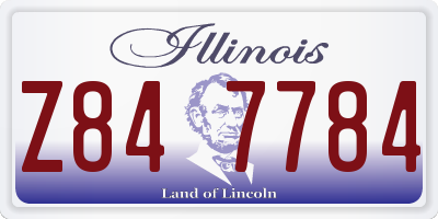 IL license plate Z847784