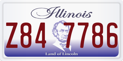 IL license plate Z847786