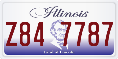 IL license plate Z847787