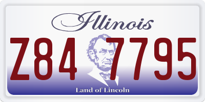 IL license plate Z847795