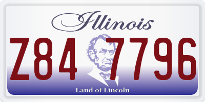 IL license plate Z847796