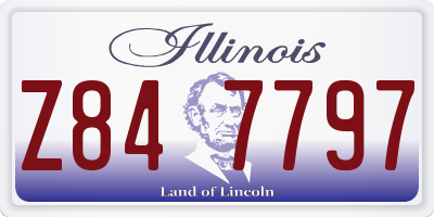 IL license plate Z847797