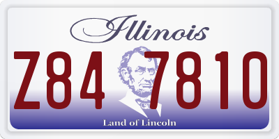 IL license plate Z847810