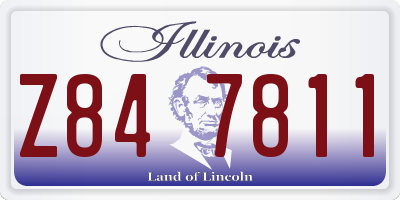 IL license plate Z847811
