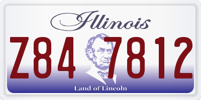 IL license plate Z847812