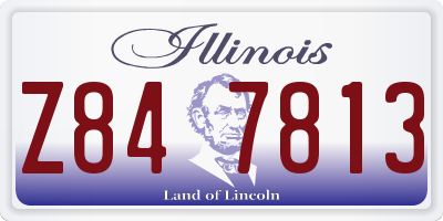IL license plate Z847813