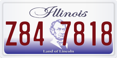 IL license plate Z847818